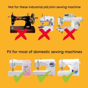 ZENITH 11 Pcs Sewing Machine Presser Feet Accessories Kit, Compatible with Brother, Usha Janome, Singer Low Shank, Multiple Stitch Functions (11 pc Kit + 40 Pc Needles Combo (HA -11,14,16,18))